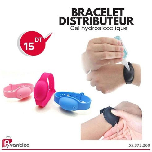 Bracelet Distributeur de Gel Hydroalcoolique Bracelet Distributeur de Gel Hydroalcoolique