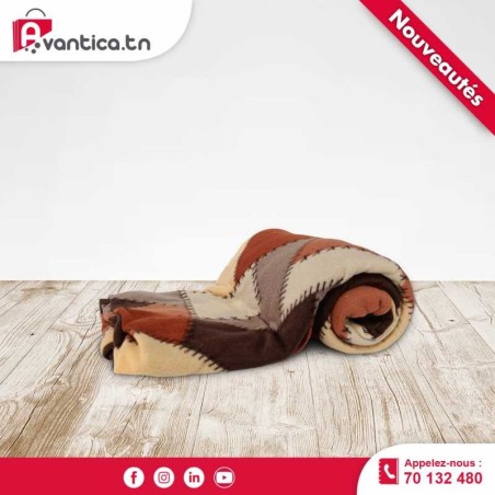 PLAID CROISÉ BRIQUE PLAID CROISÉ BRIQUE