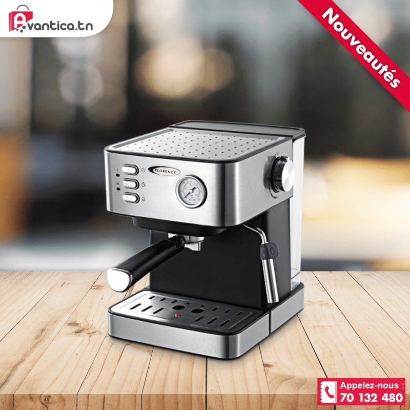 Machine à café expresso cappuccino latte 1050W 1.5L Florence pour