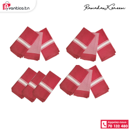 Packs de 4 Serviette de table