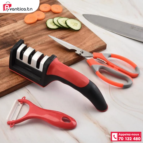 Aiguiseur de couteaux à  trois étages Aiguiseur de couteaux à  trois étages