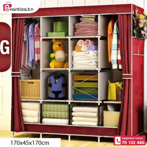 Armoire de rangement en tissu pliable...