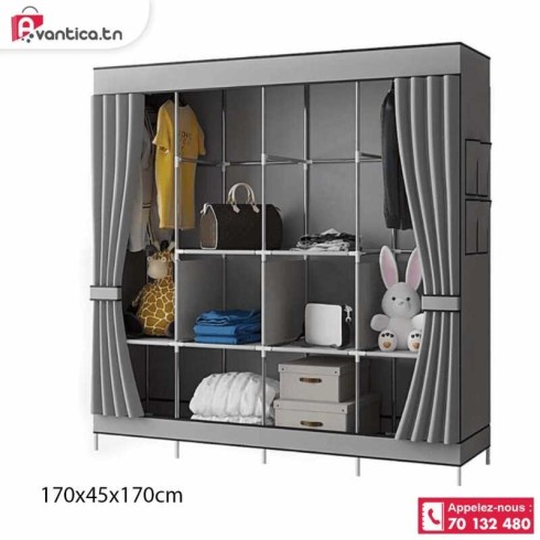 Armoire de rangement en tissu pliable...