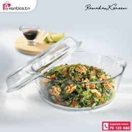 Plat rond avec couvercle...