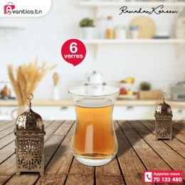 Coffret de 6 Verres à  thé