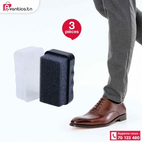 Eponge chaussure lot de 3