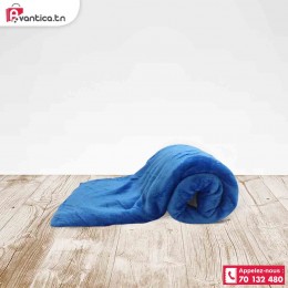 Plaid bleu uni