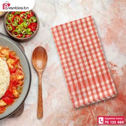 Serviette de table carreaux