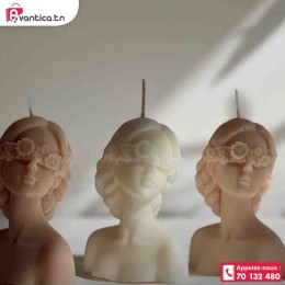 Bougie tête de femme