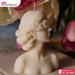 Bougie tête de femme 2