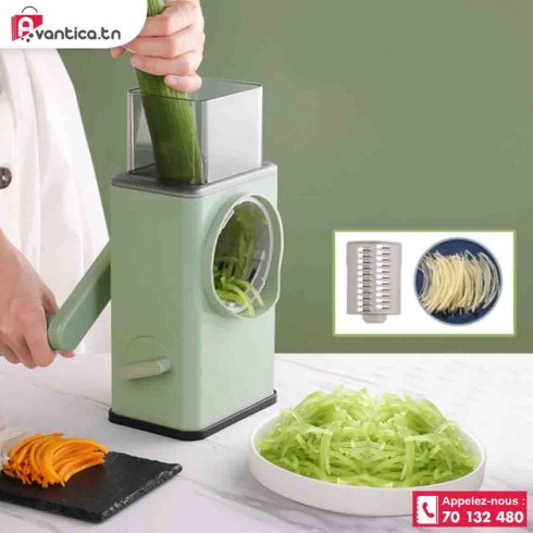 Machine à découper les légumes manuelle Round Drum Slicer