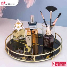 Plateau marbre rond
