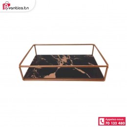 Plateau marbre rectangulaire