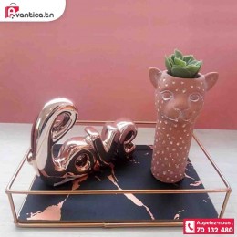 Plateau marbre carré