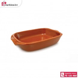 Plat rectangle en terre cuite