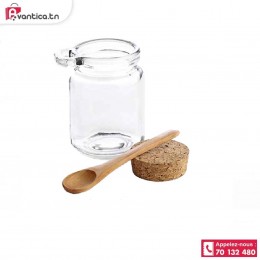 Pot en verre avec Cuillère...