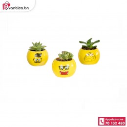 Pot smille en céramique