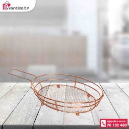 Panier à frites rosé