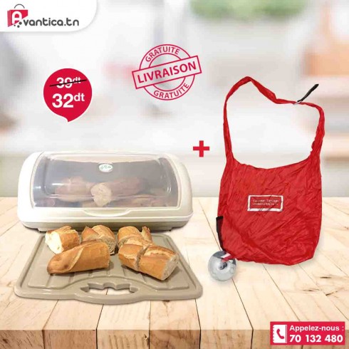 Pack Porte pain et Sac de Shopping Pack Porte pain et Sac de Shopping