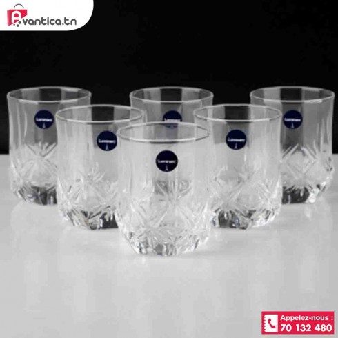 6 verres Luminarc brighton 27cl