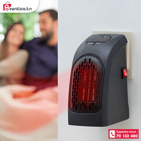 Mini radiateur-chauffage- soufflant 450w avec télécommande