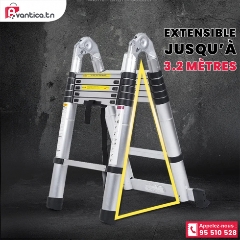 Escabeau en aluminium multifonctions