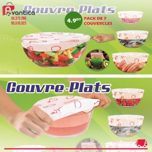 Pack de 7 Couvre Plats