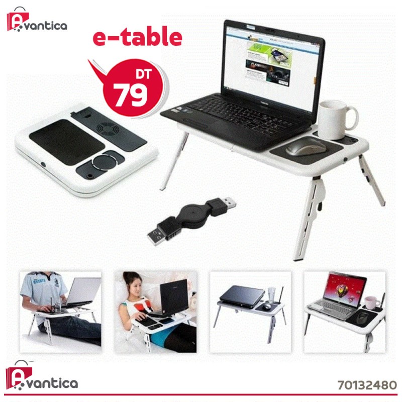 Table de lit pour ordinateur portable multifonction