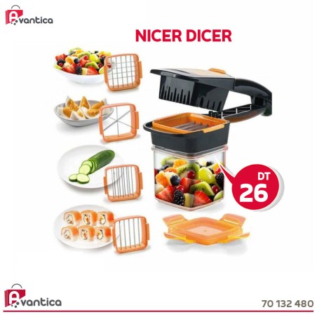 Découpe Fruits & Légumes 5 En 1 Nicer Dicer Découpe Fruits & Légumes 5 En 1 Nicer Dicer