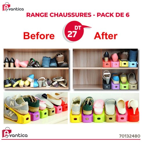 Range Chaussures - Pack de 6 Range Chaussures - Pack de 6
