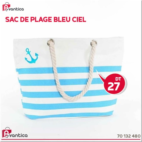 Sac de plage Bleu Ciel